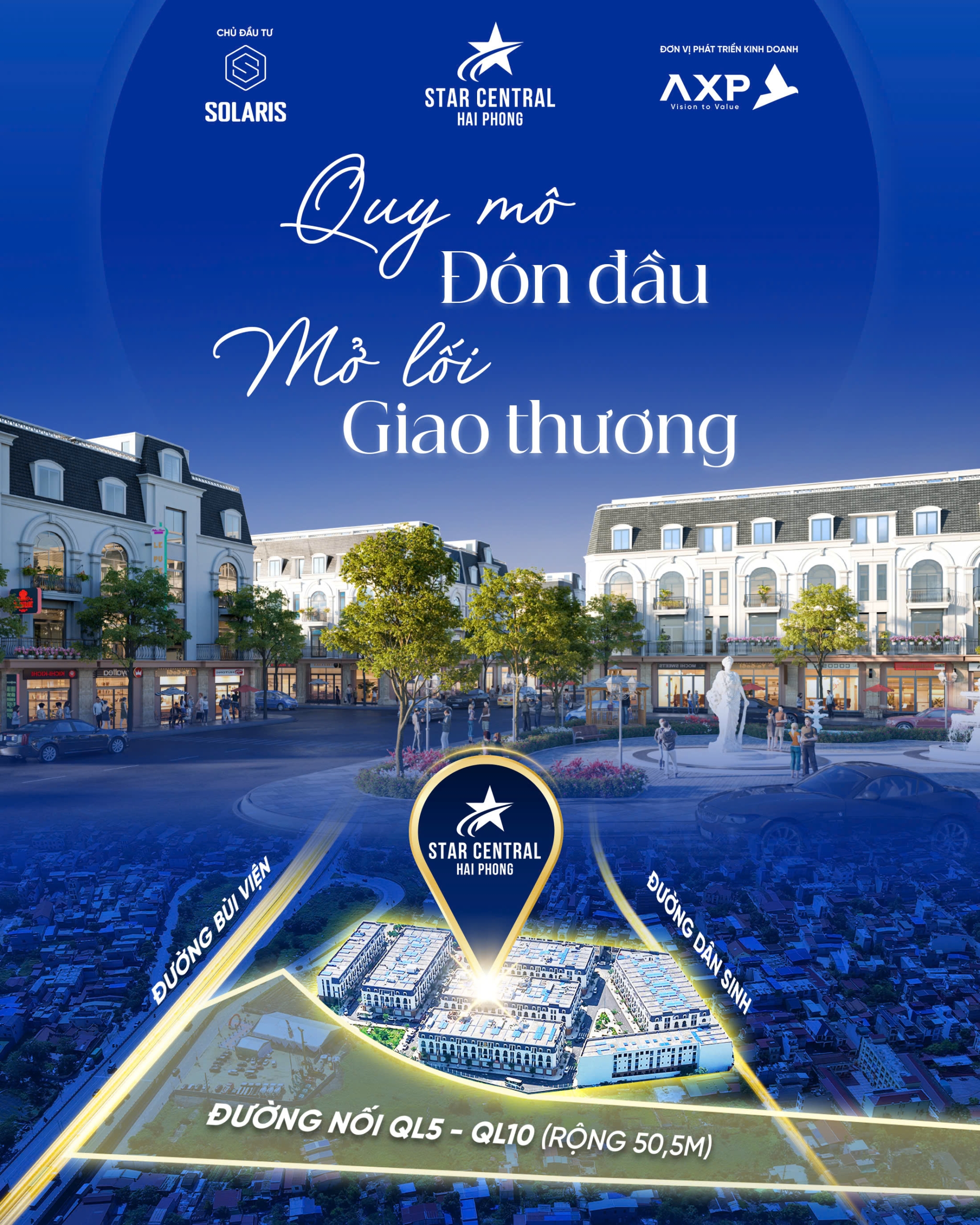 Quy mô dự án Star Central Hải Phòng – Mảnh ghép thương mại mới tại cửa ngõ phía Tây thành phố cảng