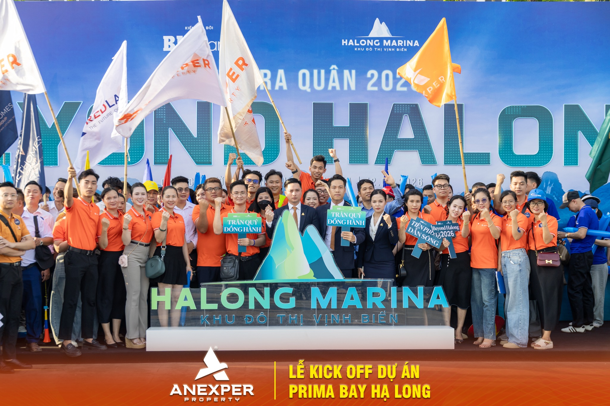 Tập thể Anexper Property tham dự lễ kick off dự án Prima Bay Hạ Long